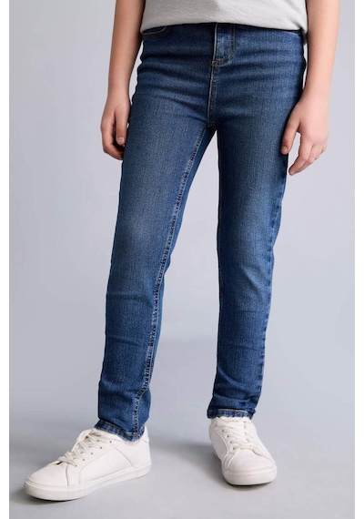 Defacto Pamuklu Slım Fıt Düz Paça Jean Pantolon Erkek Çocuk C3683a826aunm28 Mavi-nm28