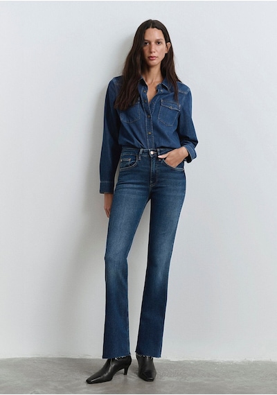 Mavi Kadın Marıa Dark Blue Gold Denim 101225-80680 Mavi