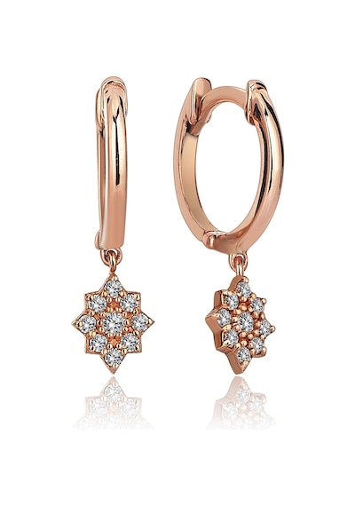 Reis Cemre Küpe Pembe Altın - Rose Gold