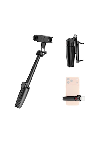 Ulanzi Jj21 Mini 3 İn 1 Selfie Monopod Telefon Tutucu Tripod Ve Kumandalı Grip - T184