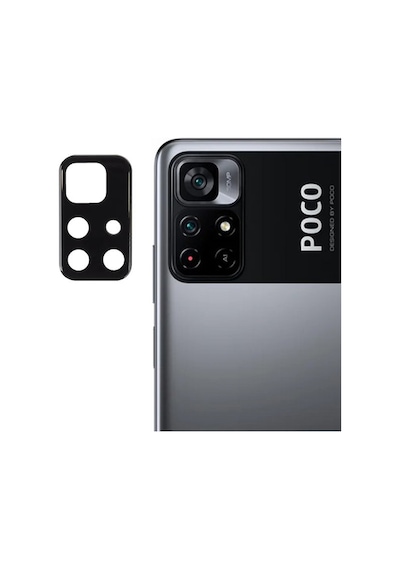 Microcase Xiaomi Poco M4 Pro 5G Kamera Camı Lens Koruyucu Metal
Çerçeveli Kapalı Tasarım - Siyah