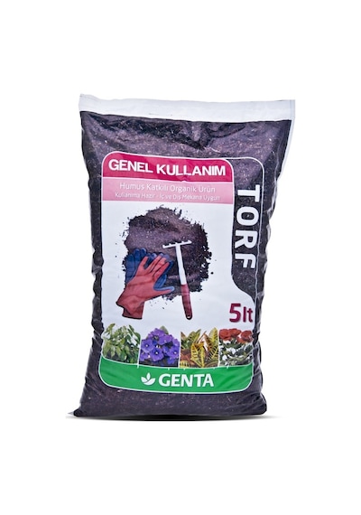 Genta Humus Katkılı Genel Kullanım Torfu 5 L