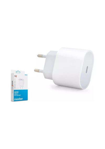 Nodar Nd1011 Apple iPhone Uyumlu 20w Pd Type-c Hızlı Şarj Adaptörü