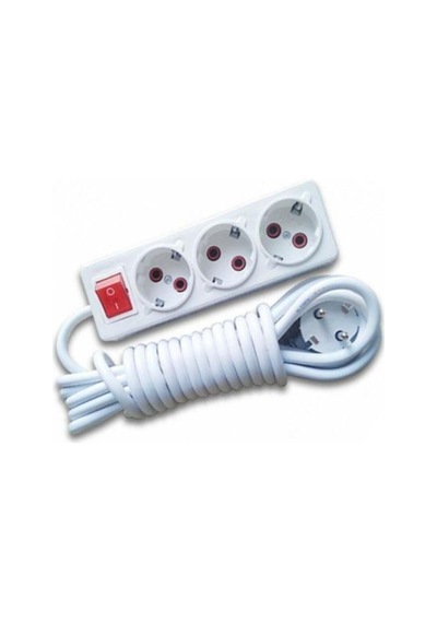 5w Led Ampul + 10 Metre Uzatmalı Anahtarlı 3lü Priz Set- Diğer