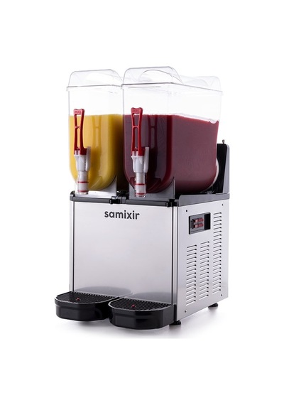 Samixir Twin Çiftli 12+12 Lt Slush Buzlaş Karlamaç Makinesi Slush-24-ı