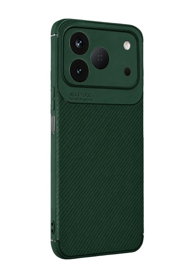 Uryport Tecno Spark 50 4g Auto Focus Karbon Kapak - Yeşil