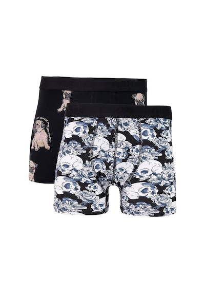 Tudors Erkek 10'lu Likralı Pamuklu Esnek Kumaş Premium Seri Boxer-41932 Çok Renkli