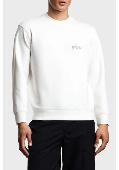 Emporio Armani Erkek Sweat Em002919 Af10013 U0003 Beyaz Beyaz