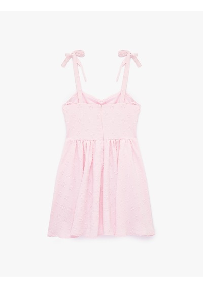 Koton İnce Askılı Gipeli Mini Elbise Pembe 6sal80012ıw Gül