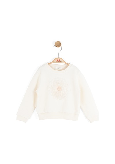 Xo Kids Kız Çocuk Sweatşirt 1-4 Yaş 39605 Krem