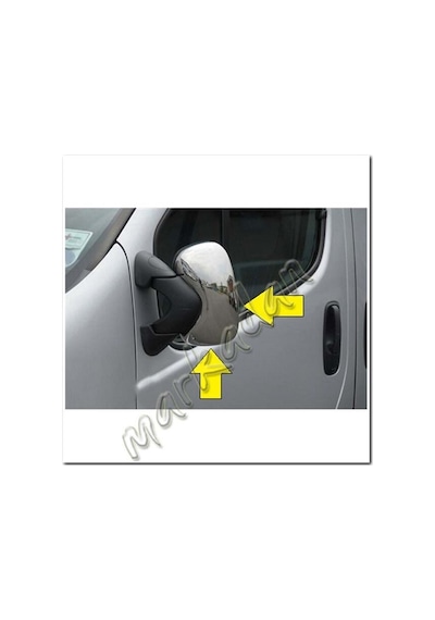 Woc Chrome Opel Vivaro Krom Ayna Kapağı 2001-2010 2 Parça Abs  Kro