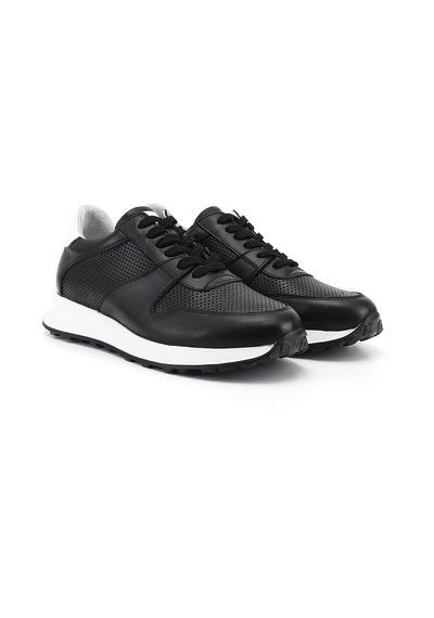 Gönderi(R) Gönderi R Erkek Siyah Bağcıklı Hakiki Deri Comfort Sneaker Ddma80338312
