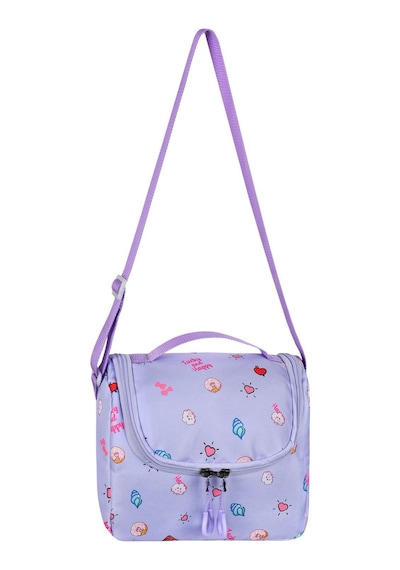My Melody Baskılı Ortopedik Su Geçirmez Okul Çantası Termal Beslenme Ve Kalemlik Seti Mor