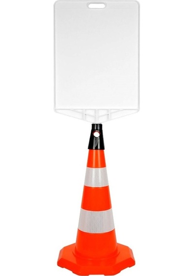 İleri Trafik Pvc Trafik Konisi 52 CM Çift Reflektifli Trafik Dubası