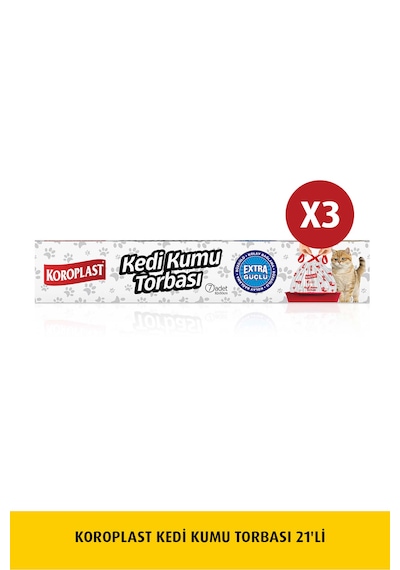Koroplast Kedi Kumu Torbası 7'li x 3 Adet