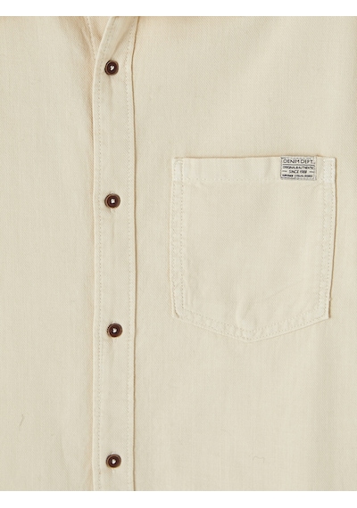 Lcw Jeans Bej Regular Fit Erkek Jean Gömlek