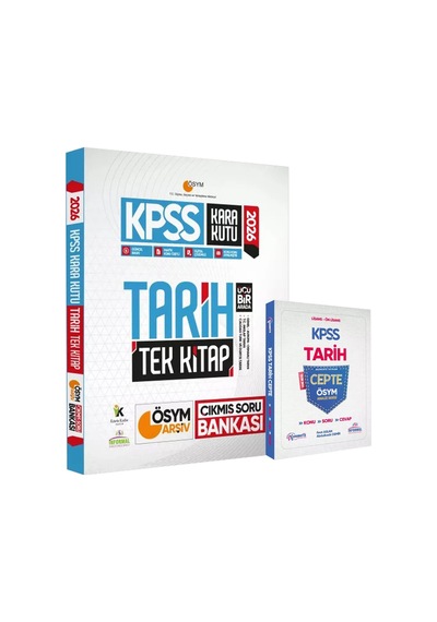 2026 Kpss Tarihin Kara Kutusu Ve Tarih Cepte Konu-soru-cevap Konu Özetli Dijital Çözümlü 2li Set