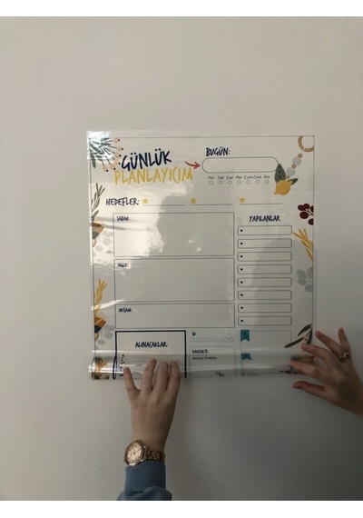 Günlük Planlayıcı Yazı Tahtası Akıllı Kağıt Tahta Planner Tutunab