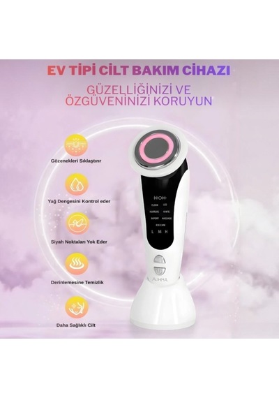 Auhma Ahb-05 Yüz Germe Sıkılaştırma, Cihazı Siyah Nokta Temizleme,göz Altı Bakımı 7'si 1 Arada