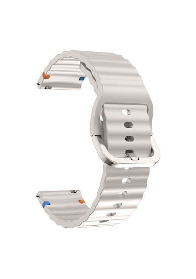 Huawei Watch Gt7 46mm İle Uyumlu Dalga Desenli Tokalı Yumuşak Soft Silikon Kordon