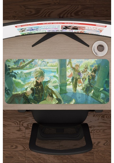 Alhaitham Genshin Impact Anime Gacha V5 - 70x30 Xl Gaming Mouse Pad Fare Altlığı