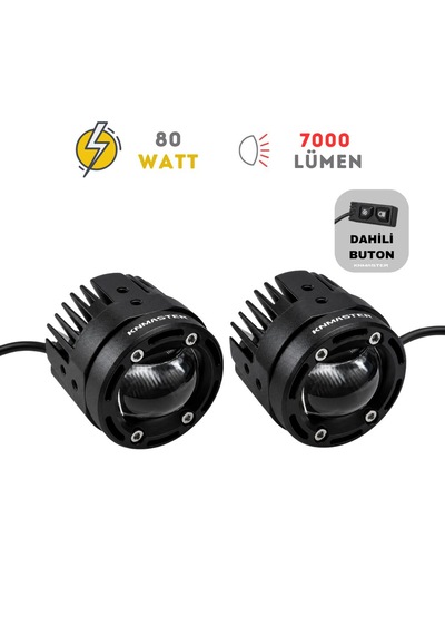 Knmaster Seyon 80w Motosiklet Led Sis Farı 1
