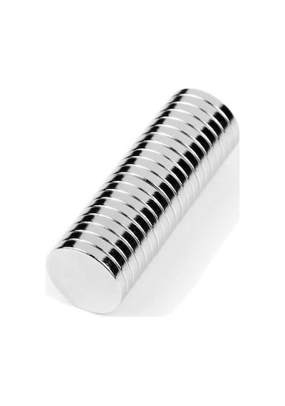 50 Adet Çap 7Mm X Kalınlık 1,5Mm Yuvarlak Güçlü Neodyum Mıknatıs