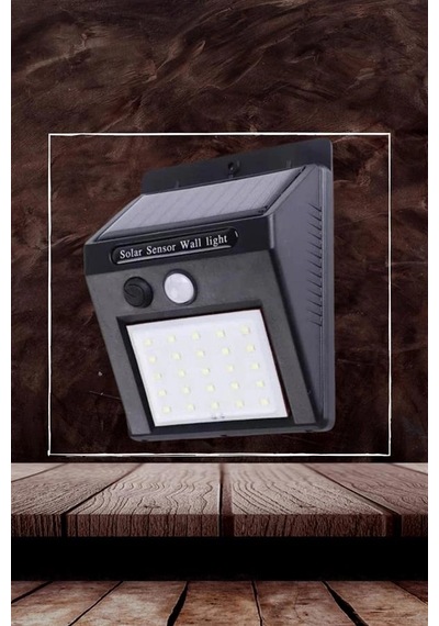 Bahçe Aydınlatma Sensörlü Güneş Enerjili Duvar Lambası 40 Led Işık Krgltgsf05sls7xwvcw