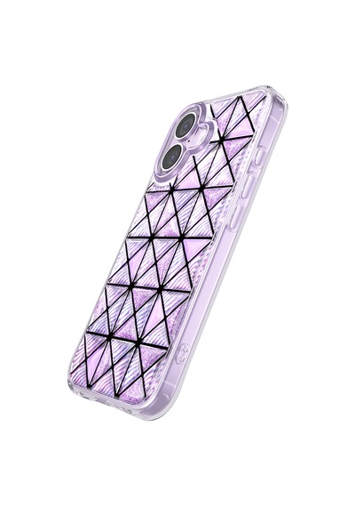 İphone 17 Uyumlu Kılıf 3d Buz Blok Desenli Zore Paris Kairo Tpu Kapak Mor