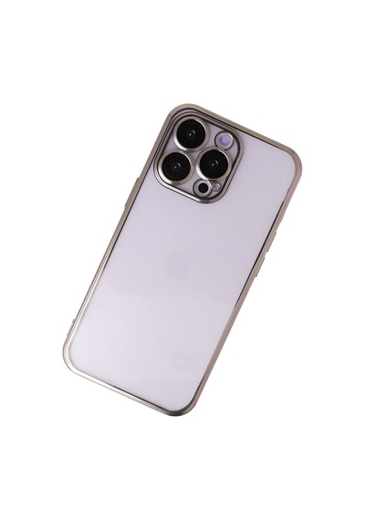 Apple iPhone Uyumlu,  13 Pro Max Kılıf Razer Lensli Silikon - Gold