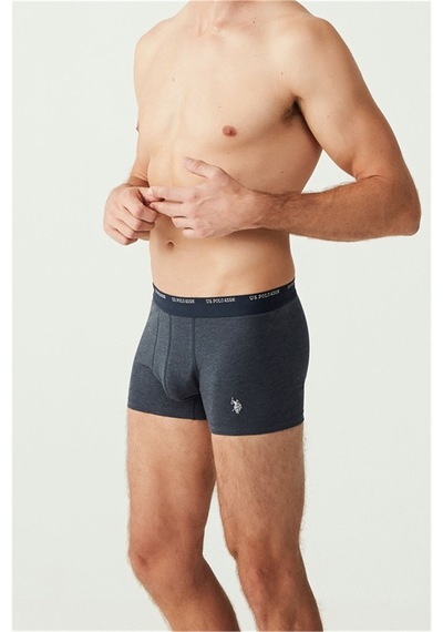 U.S. Polo Assn. U.s Polo Assn. 80338 Erkek 3 Lü Boxer-lacivert&lacivertmelanj&baskılı Lacivert