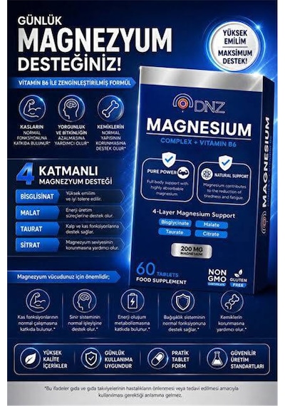 Magnezyum Complex+vıtamın B6