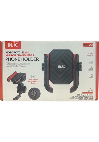 Blic Motosiklet Telefon Tutucu Çok Renkli