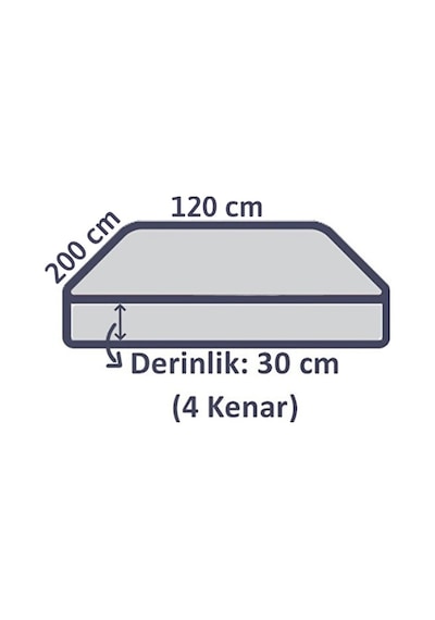Fırça Desen Ranforce Lastikli Fitted Çarşaf Takımı Tek Kişilik Yastıklı Mürdüm 120x200