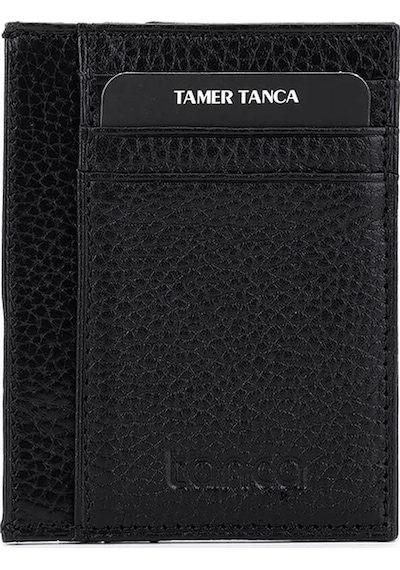 Tamer Tanca Erkek Hakiki Deri Siyah Floter Cüzdan 907 1092 Erk Czdn Sk25-26 Sıyah Fltr Siyah
