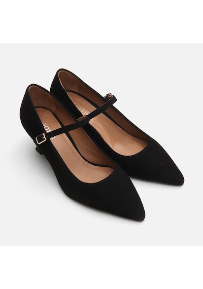 Hotiç Mary Jane Hakiki Deri Siyah Kadın Stiletto 01ayh293450a100 Siyah-black Siyah