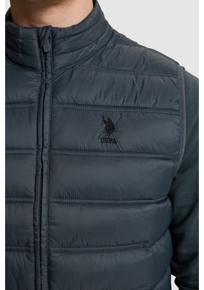 U.S. Polo Assn. Erkek Gri Yelek 50328196-vr076 Sıs