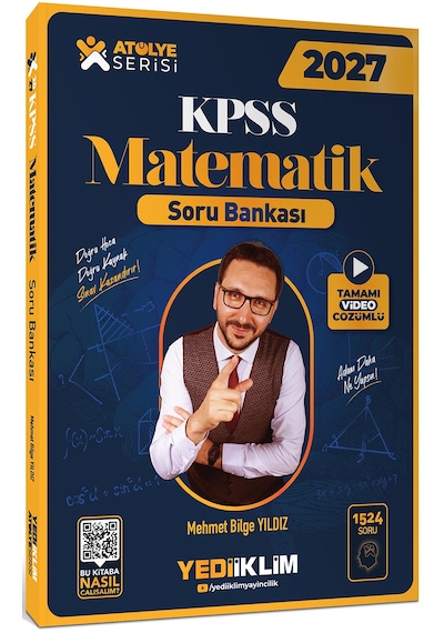 Yediiklim Yayınları 2027 Kpss Atölye Serisi Genel Yetenek Matematik Tamamı Video Çözümlü Soru Bankası