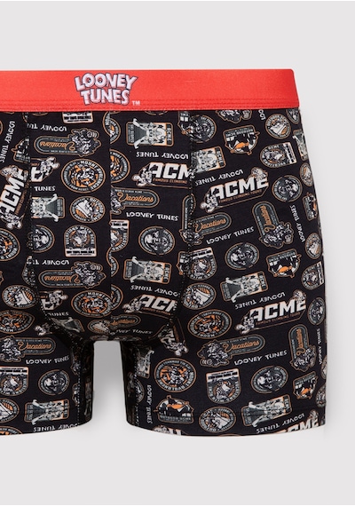 Mavi - Looney Tunes Baskılı Siyah Boxer 0911635-900