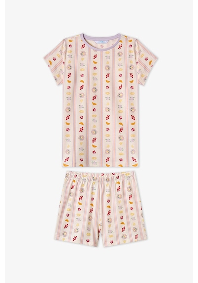 Penti Lila Kız Çocuk Picnic Pamuklu 2'li Pijama Takımı