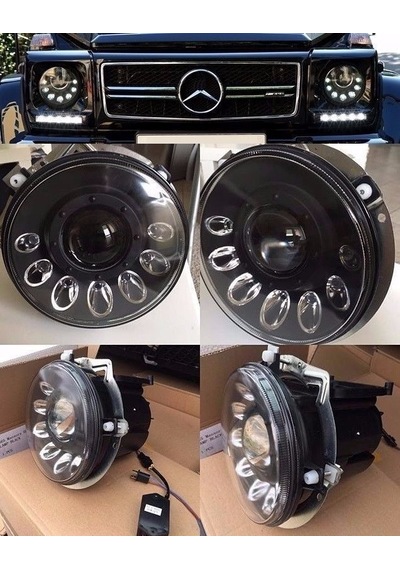Mercedes G65 Siyah Far Seti Ledli 1986-2006