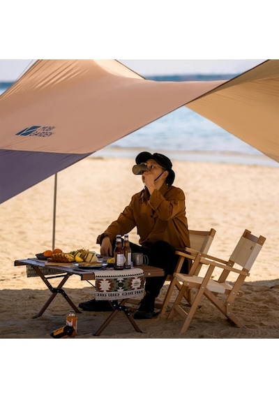 Mobi Garden Hexagon Direkli Canopy Tente 440x440x220cm Bej
