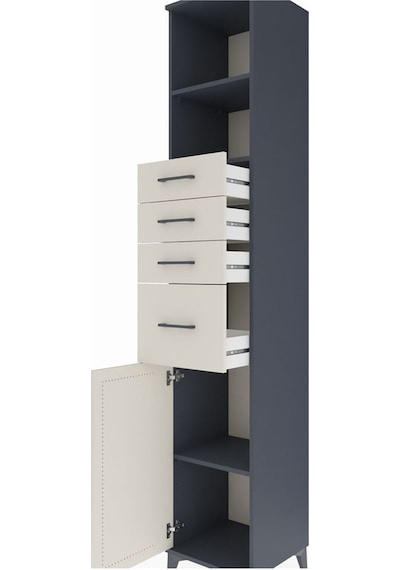 Hyperion Dolap 3 Raflı 4 Çekmeceli Tek Kapaklı 44x44x243 Antr... Antrasit Hyperion Dolap 3 Raflı 4 Çekmeceli Tek Kapaklı 44x44x243 Antr... Antrasit