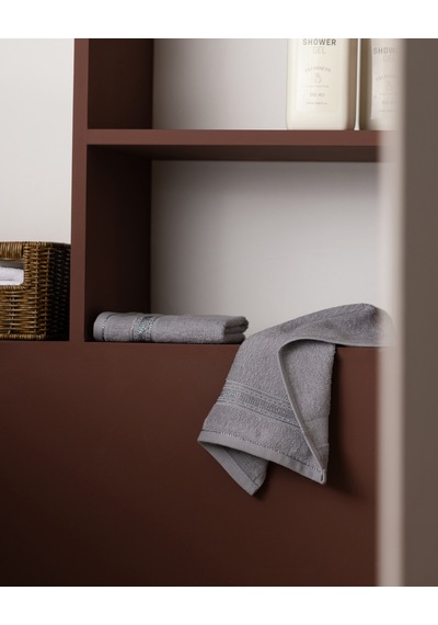 Joetta 2'li %100 Pamuk El Havlusu - Gri - 30x30 Cm 8684427342510 Çok Renkli