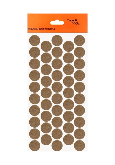 Badem10 Nobel Masa Sandalye Parke Zemin Koruyucu Keçe Yapışkanlı 20 Mm 48'li Paket