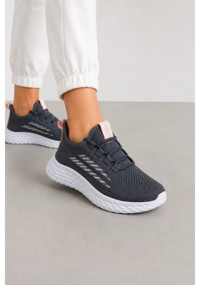 Ht Hotin Kai Unisex Günlük Spor Ayakkabı Hafif Ve Esnek Tabanlı Sneaker - Füme