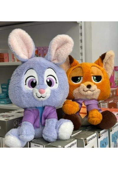 Zootopia Nick Wilde Karizmatik Tilki Pelüş Oyuncak - 30 Cm Uyku Arkadaşı Açık Kahverengi