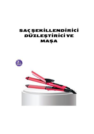 Dereceli Seramik Saç Düzleştirici 5 Isı Seviyesi, 200 C Maksimum Sıcaklık