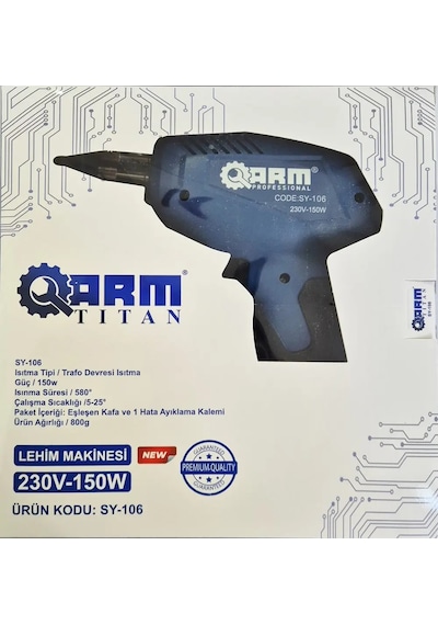 Hakan Torna - Arm Lehim Tabancası 150w Tabanca Havya 230v Trafolu