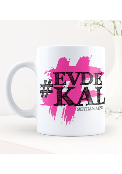 Kişiye Özel Evdekal Hashtag Beyaz Kupa Bardak - 4